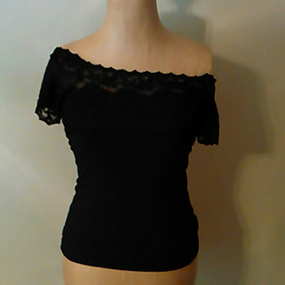 Lace insert top